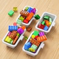mesa de bloques de construcción con almacenamiento