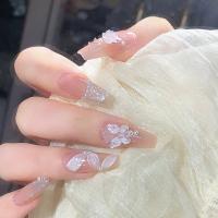 Caja de 24 piezas uñas removibles estilo corto parches uñas postizas uñas tabletas - details 98