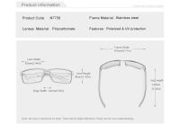 KINGSEVEN-Gafas De Sol polarizadas para hombre y mujer, lentes cuadradas para conducir, UV400, novedad De 2023 - details 1