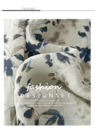 Vestido de algodón con estampado ral para mujer, vestido A-e de manga corta con cuello en V, vestido bohemio dulce, ropa suave y acogedora para mujer - details 1