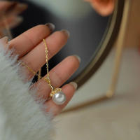 Elegante Collar de Perlas de Agua Dulce Natural de Oro 18K con Certificado - details 2