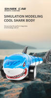 2.4GHz RC Animales RC Tiburón Coche Eléctrico Juguete Animales 4 Canales Radio Control Coche con Luz Control Remoto Tiburón Juguetes para Niños - details 2