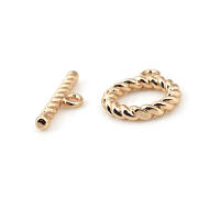 Pulsera de Tirantes Geométricos de Latón Dorado 18K Clasps para Hacer Joyería DIY - details 138