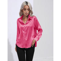 Camisa de satén para mujer, blusa de manga larga, nuevo estilo primavera/verano, ropa de mujer - details 4