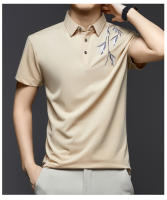Polo bordado de nuevo estilo, camiseta con cuello y manga corta, con bordado de bambú como base para hombres chinos - details 5