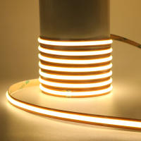 Tira de luces LED COB de 12V y 24V CC, cinta Flexible de alta densidad para decoración de habitación, retroiluminación, 3000-6000K, lineal regulable - details 9
