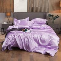 Juego de Ropa de Cama de Color Sólido Lujo Rayon Satén Funda de Edredón Kit de Tamaño Twin Queen King 2pcs/3pcs/4pcs - details 16