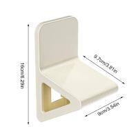 Reposapiés de ducha antideslizante, Pedal de pie para baño montado en la pared sin perforaciones, ayuda para el paso de pierna, Pedestal de reposapiés de inodoro retráctil - details 0