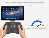 Mando a distancia Tricolor con retroiluminación, 2,4G, multifunción, ratón y teclado, Mini táctil, inalámbrico - details 2