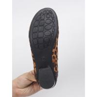 Botas cortas con estampado de leopardo para mujer, botas planas de tacón bajo de talla grande, novedad de Otoño de 2024 - details 13