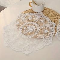 Posavasos de café personal ENCE francés vintage, mantel bordado romántico, alfombra de mesita de noche europea rústica INS - details 2