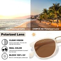 Gafas de Sol Polarizadas de Acrílico para Mujeres Protección UV, Estilo Retro Tendencia - details 1