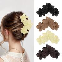 Paquete de 6 pinzas para el pelo con forma de flor, pinzas para el pelo para damas y niñas, pinzas para el pelo grandes mate para cabello grueso, pinzas para el pelo antideslizantes y fuertes - details 0