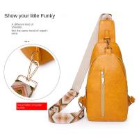Riñonera de cuero PU para mujer, bolso de pecho sencillo de estilo bohemio para mujer, bolso de hombro deportivo Retro occidental de gran capacidad para ciclismo - details 31