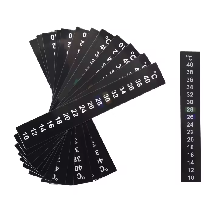 Termómetro portátil para acuario, 12 piezas, medida de temperatura Celsius - 1