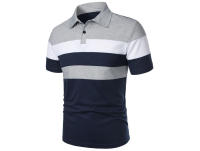 Polo de golf a rayas para hombre, camiseta de manga corta con solapa, ropa deportiva transpirable, camisetas de verano - details 8