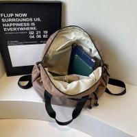 Mochila deportiva de nailon de estilo coreano, bolso de hombro de viaje de nailon de gran capacidad, bolso de mano de Color sólido, bolso de Fitness para ordenador - details 19