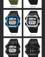SKMEI-reloj deportivo para hombre, cronómetro con luz trasera, cuenta atrás, resistente al agua, 5bar, alarma - details 27