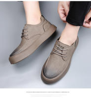 Zapatos de herramientas yuppie de moda transpirables y versátiles, zapatos casuales de suela blanda de cuero genuino para hombres - details 18