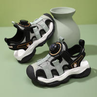 Sandalias de verano para niños Sandalias para niñas Zapatillas con pomos para niños Zapatos de playa ligeros para niños grandes - details 4