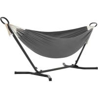 Hamaca con Soporte Portátil de Metal 210 x 150 cm, 5 Alturas Ajustables, Carga de 240 kg, Para Patio y Jardín - details 0