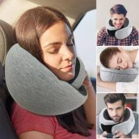 Almohada de Viaje Portátil en Forma de U Almohada de Espuma Viscoelástica Ajustable para el Cuello para Dormir y Viajar - details 4