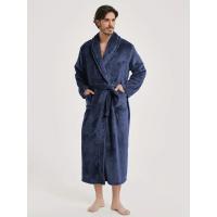 Albornoz de baño para hombre con Bolsillo y Cinturón , ropa de dormir suave y acogedora - details 9