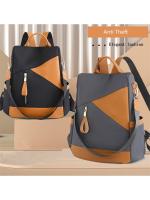 Mochila informal antirrobo para mujer, bolsa de hombro de tela impermeable, ligera, de viaje, oxford - details 0