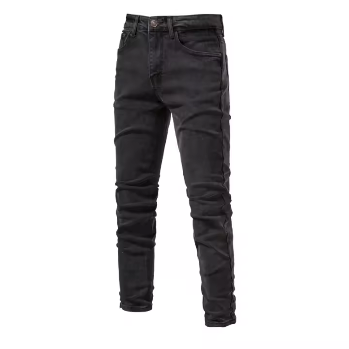 Pantalones de mezcla lavados personalizados para hombre, rectos, ligeramente elásticos, informales, a la moda, primavera y otoño, nuevos - 1
