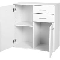 Gabinete Consola Buffet Mueble Organizador Almacenaje Multiusos Comedor Puertas Cajones 71x35x76cm - details 6