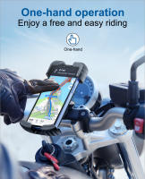 Soporte de teléfono móvil para bicicleta y motocicleta, soporte de navegación GPS, rotación de 360 ° - details 2