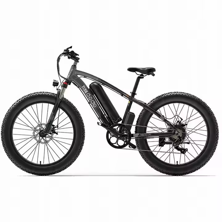 GOGOBEST GF600 Bicicleta eléctrica 1000W 110KM 48V 13AH 26" Neumáticos grandes gris - 1