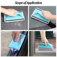 Cepillo de limpieza de ranuras para ventana, cepillo plegable para huecos, paño para polvo de mesa, herramienta de limpieza de pista de puerta corredera, limpiador de grietas para el hogar - details 3