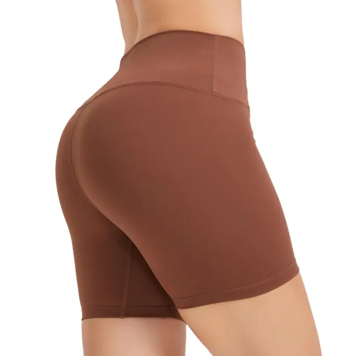 Shorts de Entrenamiento de Cintura Alta para Mujeres 5 Pulgadas Estilo Gimnasio y Yoga - 1