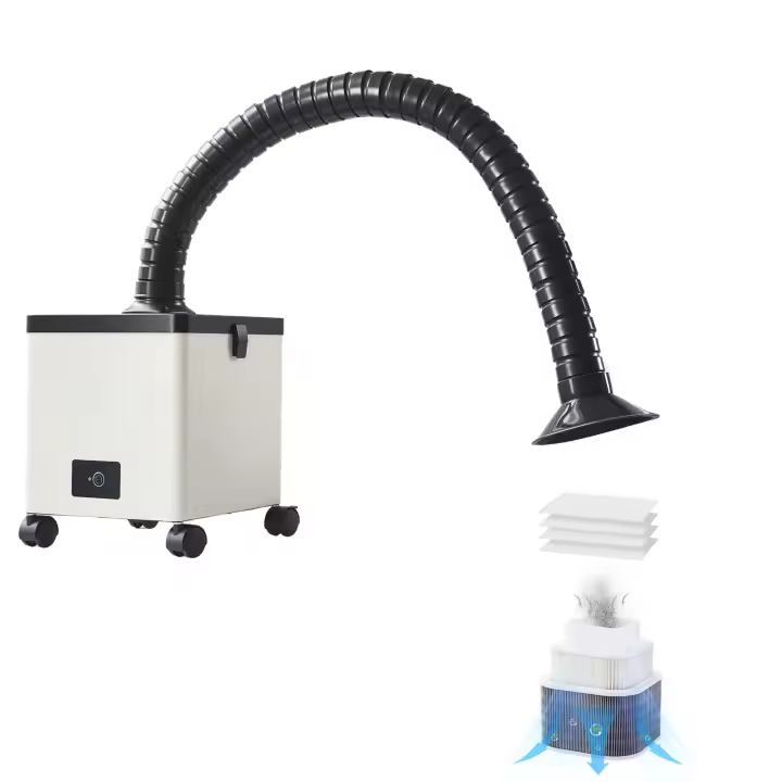SucceBuy Extractor de humos de soldadura Absorbedor de humo sin escobillas de 85 W con filtros multietapa - 1