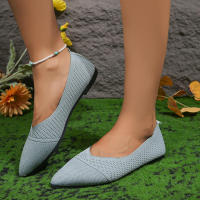 Zapatos planos de tacón plano para mujer, calzado plano plegable, cómodo y poco profundo, Color negro y liso - details 10
