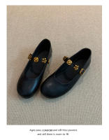 Francés de suela plana solo zapatos de las mujeres 2025 nuevos modelos con faldas, versátiles zapatos pequeños de cuero, zapatos Mary Jane de mujer, zapatos de noche. - details 11
