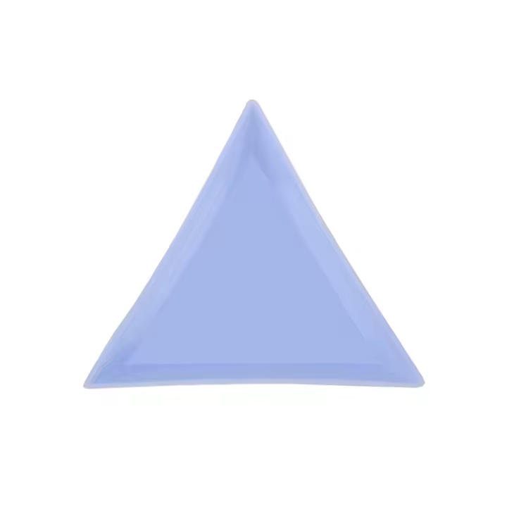 Bandeja Triangular de plástico de 5 piezas para uñas, accesorios de manicura, diamantes de imitación, color rosa - 1