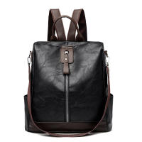 Mochila de viaje para mujer de cuero PU vintage gran capacidad bolsa escolar para adolescente bolsa de negocios femenina bolsa de lujo - details 6