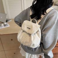 Mochila con cordón de Color sólido para regalo, bolso escolar de nailon de secado rápido para estudiantes, bolso de hombro de gran capacidad de estilo coreano para exteriores - details 24