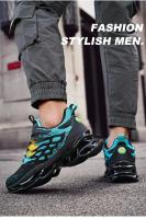 Zapatillas de ocio versátiles para hombre, zapatos deportivos ligeros y cómodos para caminar, zapatos para correr con hoja de grafiti a la moda, calzado masculino - details 27