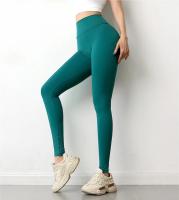 Pantalones de yoga con fruncido en el trasero para mujer, mallas deportivas de tela con sensación desnuda para gimnasio, pantalones de entrenamiento para fitness de cintura alta, medias elásticas de realce - details 27