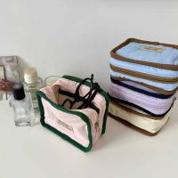 Bolsa de cosméticos portátil de Color contrastante, billetera con cremallera, monedero de Color sólido, bolsa de almacenamiento de pañuelos sanitarios suave y ligera - details 41