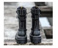 Trabajo impermeable senderismo combate cordones botas de tacón bajo, botines - details 10