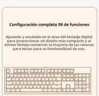 Langtu L98 teclado de tres modos de alto valor RGB con cable juego competitivo oficina escribiendo película inalámbrica teclado silencioso - details 4