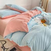 Funda de Edredón de Terciopelo Suave Sin Fundas de Almohada Color Sólido Cubierta de Edredón Cálida para Invierno Espesada Tamaño 150x200/220x240cm - details 15
