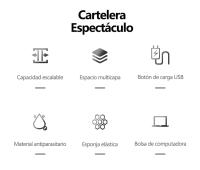 Mochila de gran capacidad para hombre, mochila de viaje de ocio, expandible, impermeable, interfaz USB - details 1
