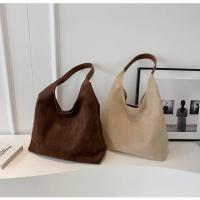 Bolso de hombro de gamuza de gran capacidad para mujer, bolso de viaje informal Simple, bolsos Retro, Otoño e Invierno - details 29