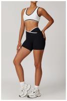Sujetador deportivo con correa ancha para el hombro, sujetador de Yoga de una pieza resistente a los golpes, Top de Fitness al aire libre para mujer - details 19