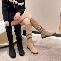 Botas largas informales para mujer, zapatos planos a la moda - details 7